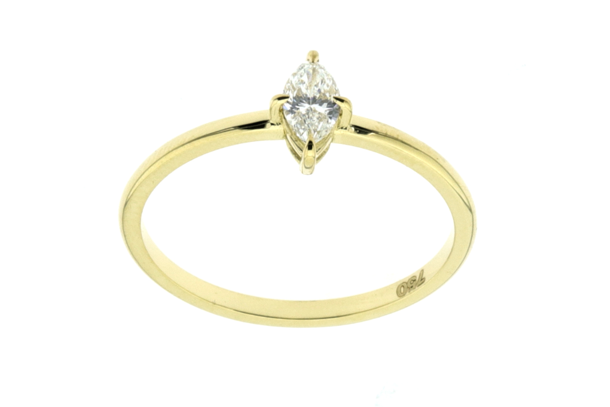 Sortija en oro amarillo con diamante "J258667746"